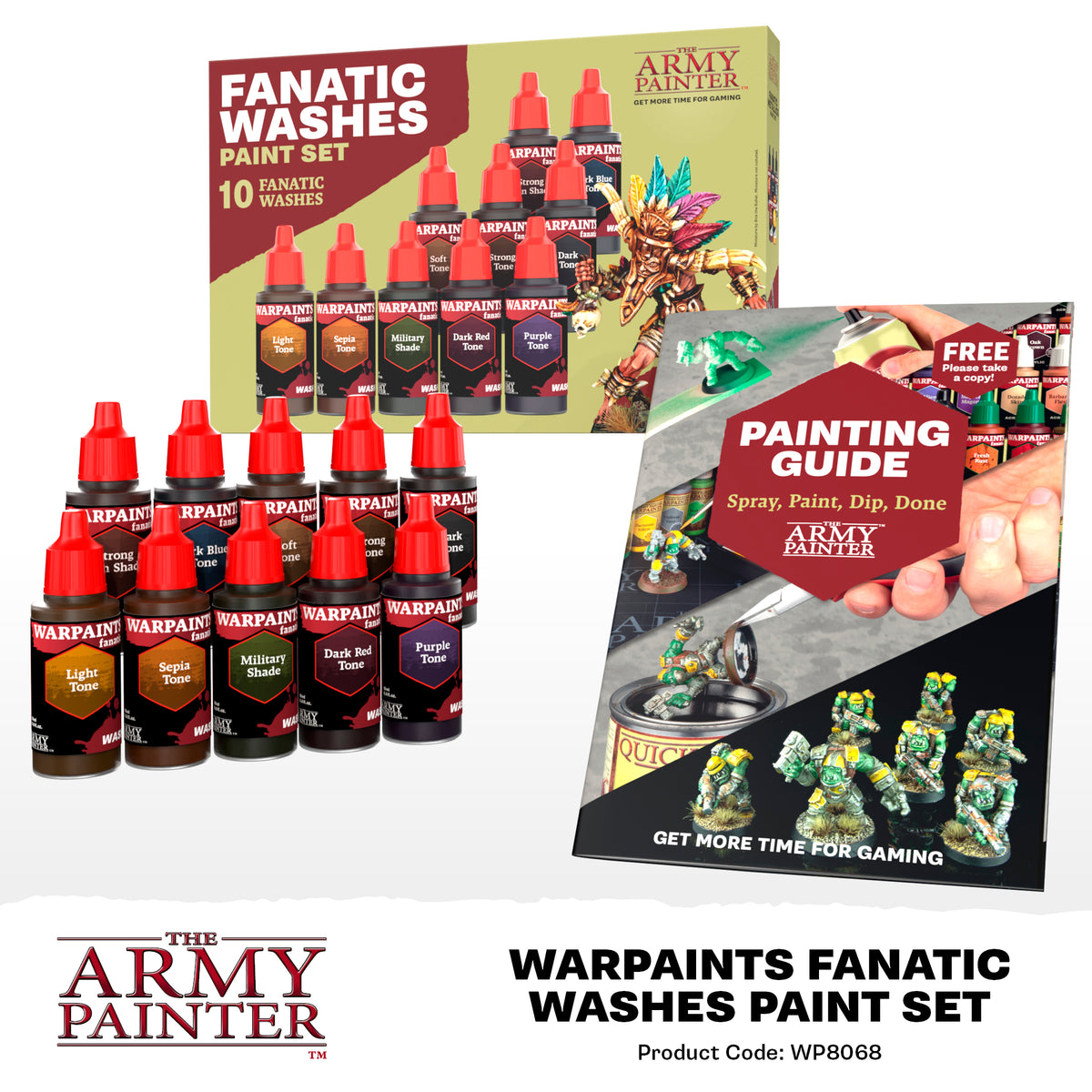 The Army Painter Warpaints Fanatic: Washes Paint Set – contents and painting information