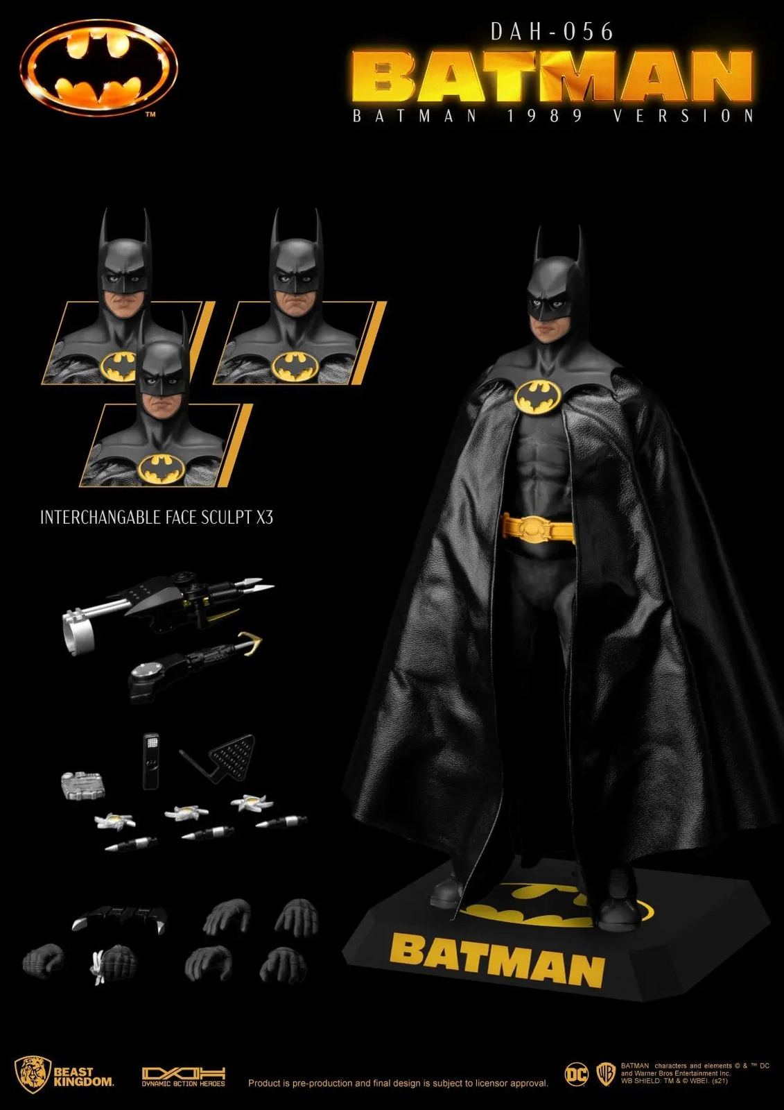 Beast Kingdom Dynamic Action Heroes Batman 1989 Batman – – HobbiXchange Christchurch NZ