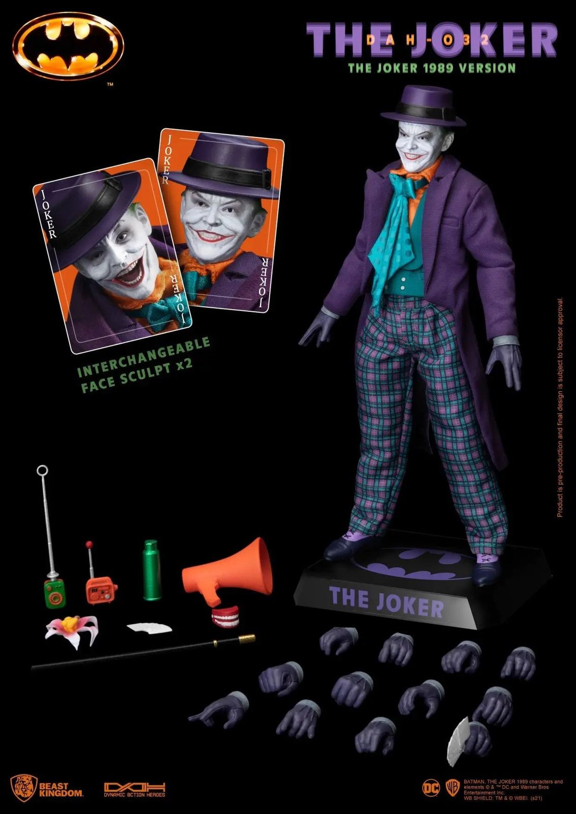 Beast Kingdom Dynamic Action Heroes Batman 1989 the Joker – – HobbiXchange Christchurch NZ